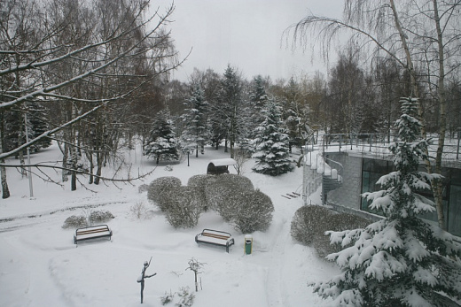 Территория санатория Зима
